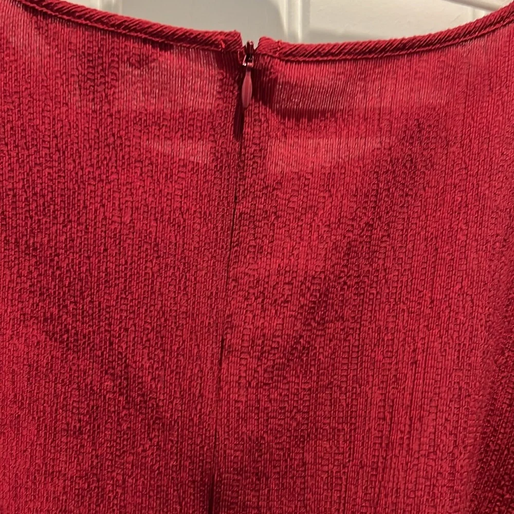 Banana Republic Red Ruffle Dress - Picture 14 of 16